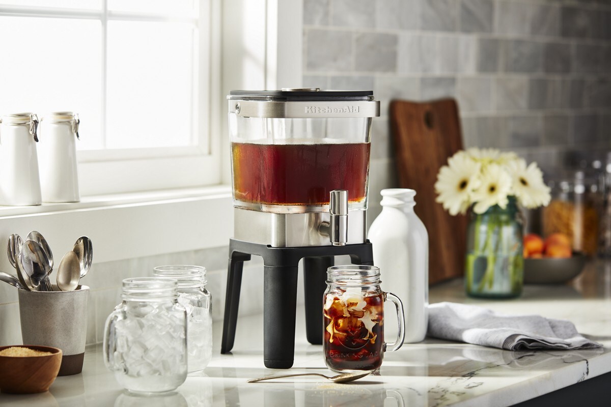 38 oz Cold Brew Coffee Maker - Brushed Stainless Steel - Image 6