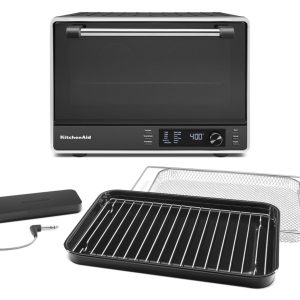 Dual Convection Countertop Oven with Air Fry and Temperature Probe - Black Matte