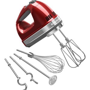 9-Speed Hand Mixer - Candy Apple Red