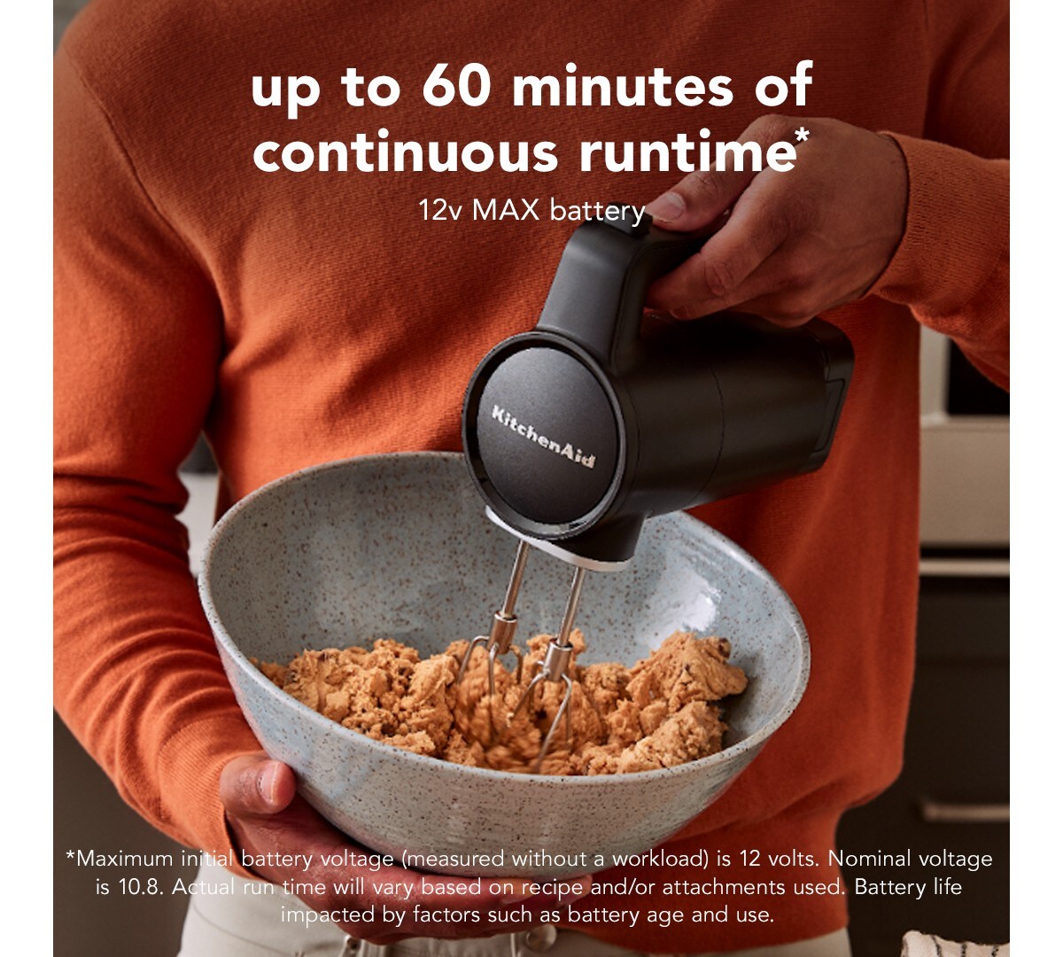 KitchenAid Go® Cordless Hand Mixer - battery sold separately - Black Matte - Image 3