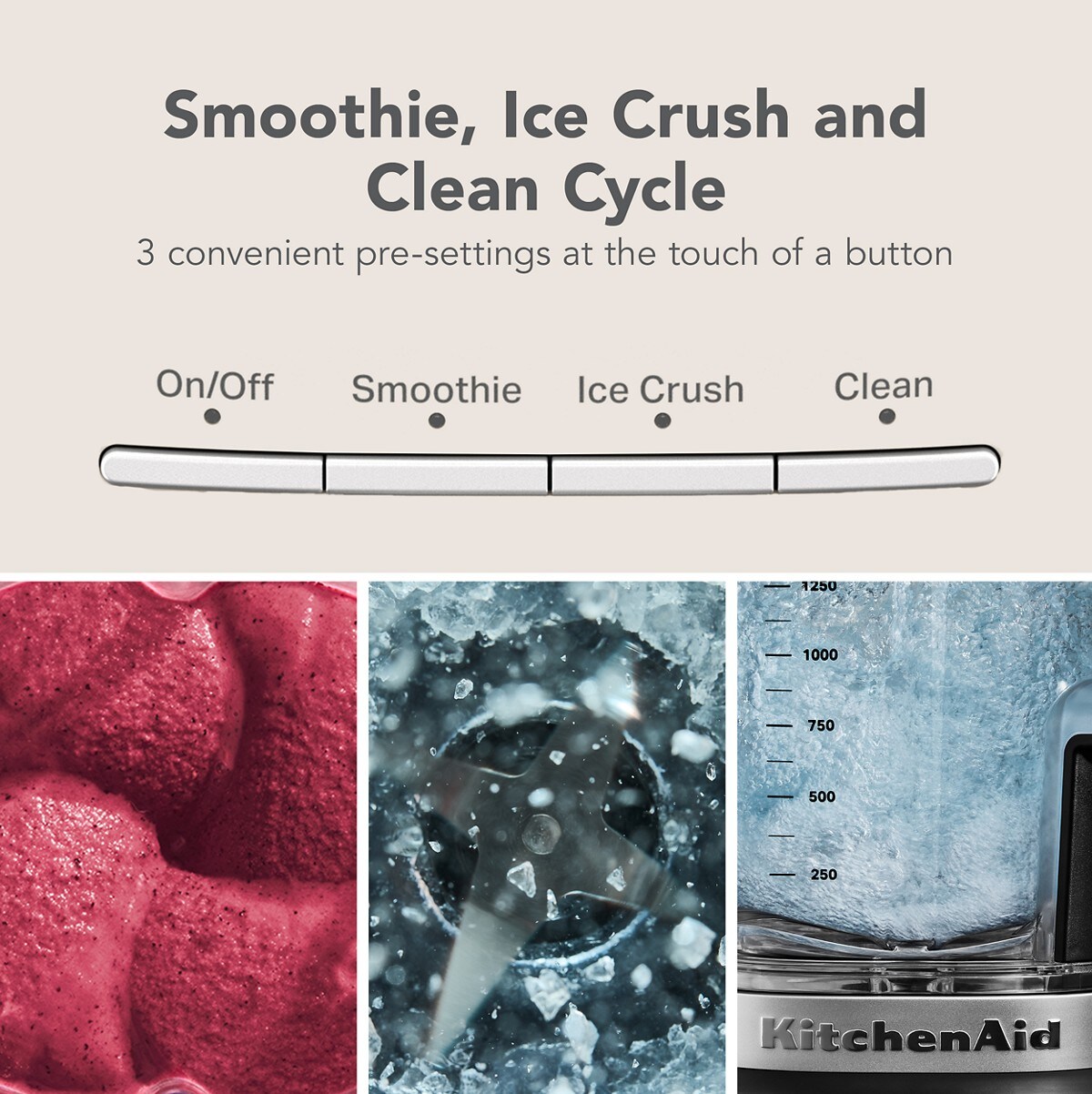 KitchenAid® Pure Power Blender with a 68oz plastic jar and a 62oz glass jar - Matte Charcoal Grey - Image 5