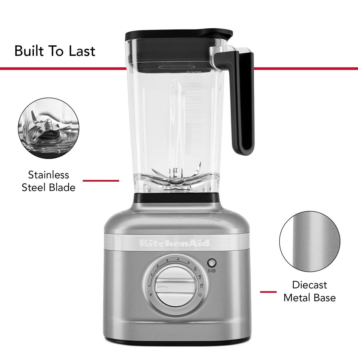 K400 Variable Speed Blender - Contour Silver - Image 4