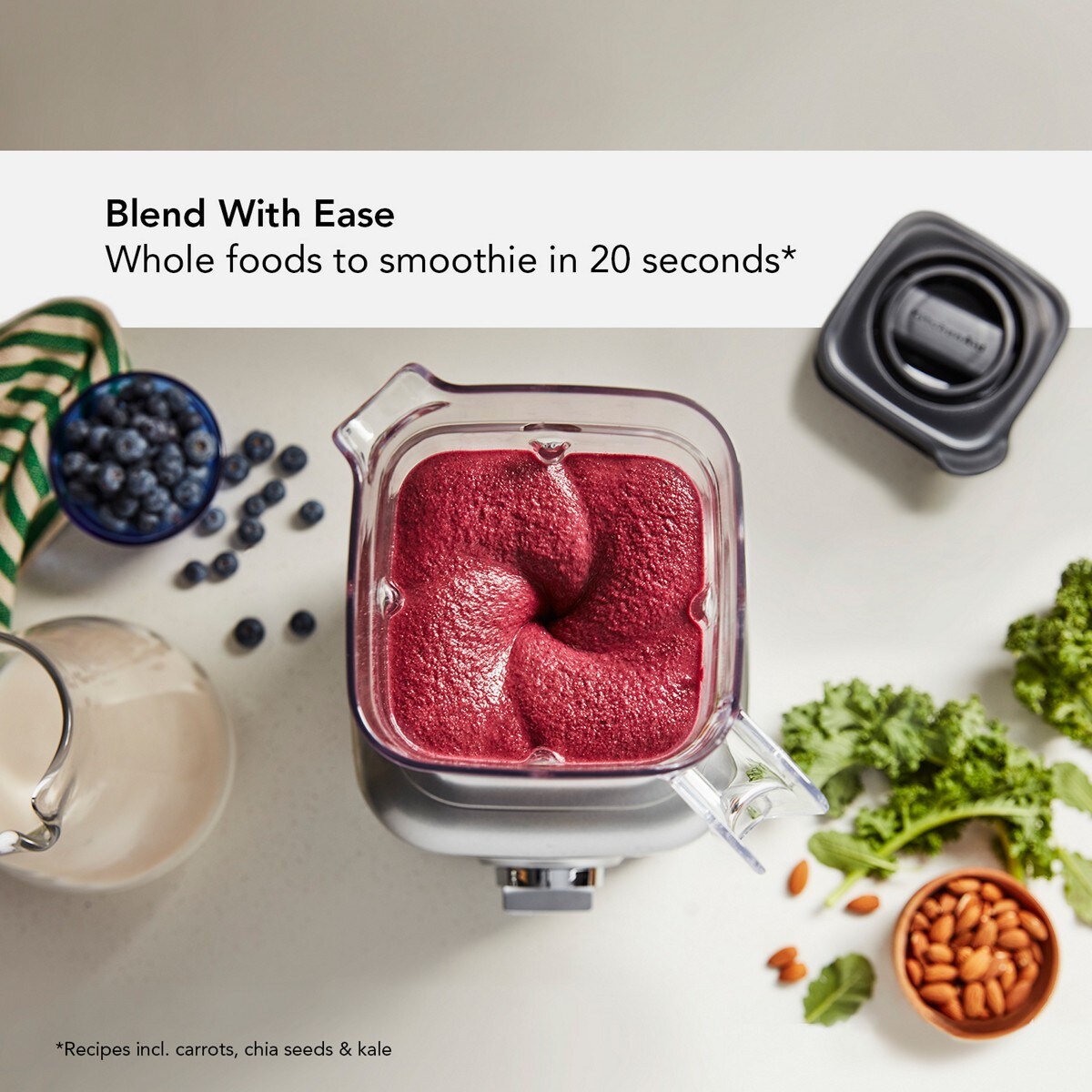 K400 Variable Speed Blender with Tamper - Milkshake - Image 2