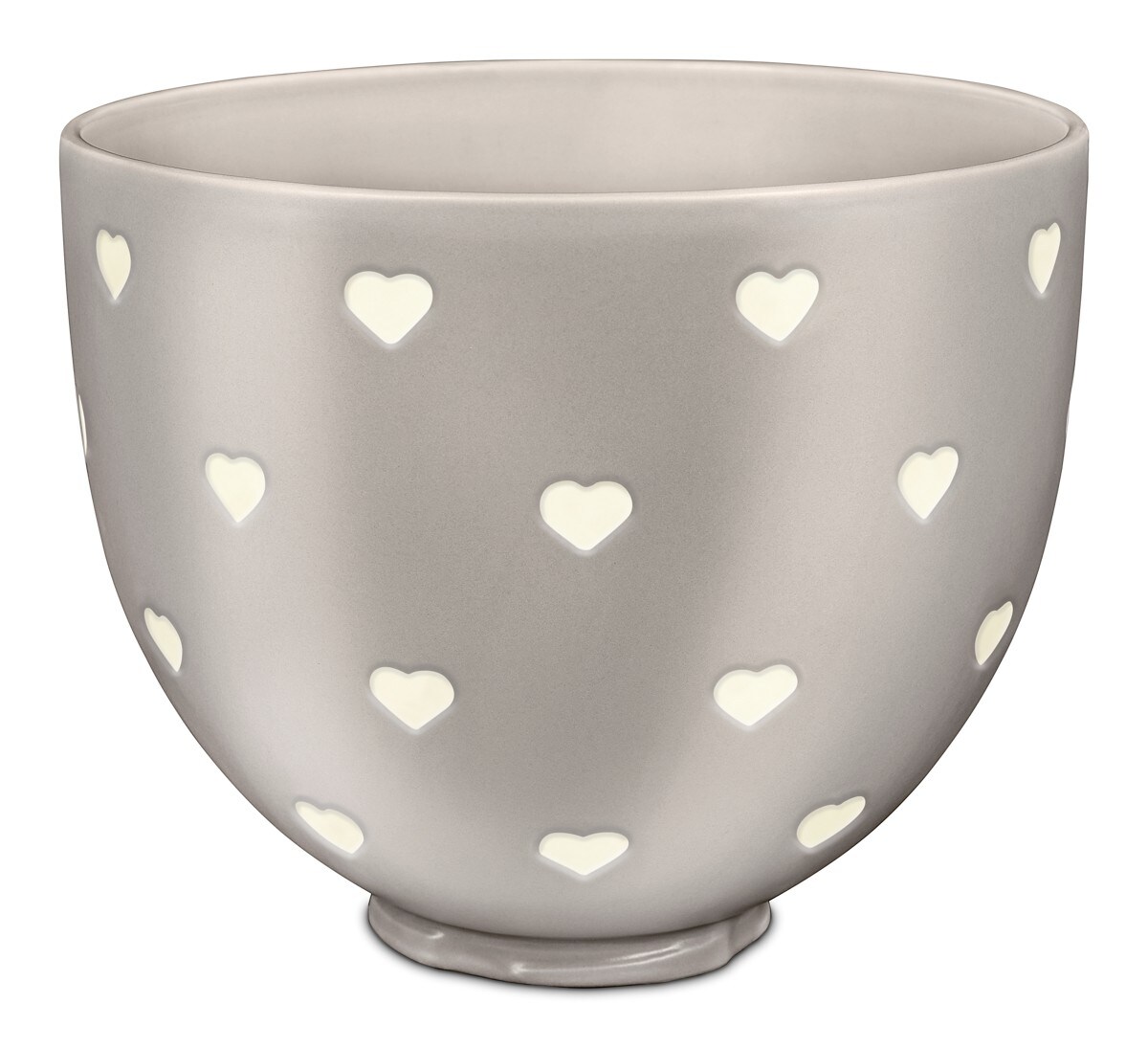 5 Quart Layered Hearts Ceramic Bowl