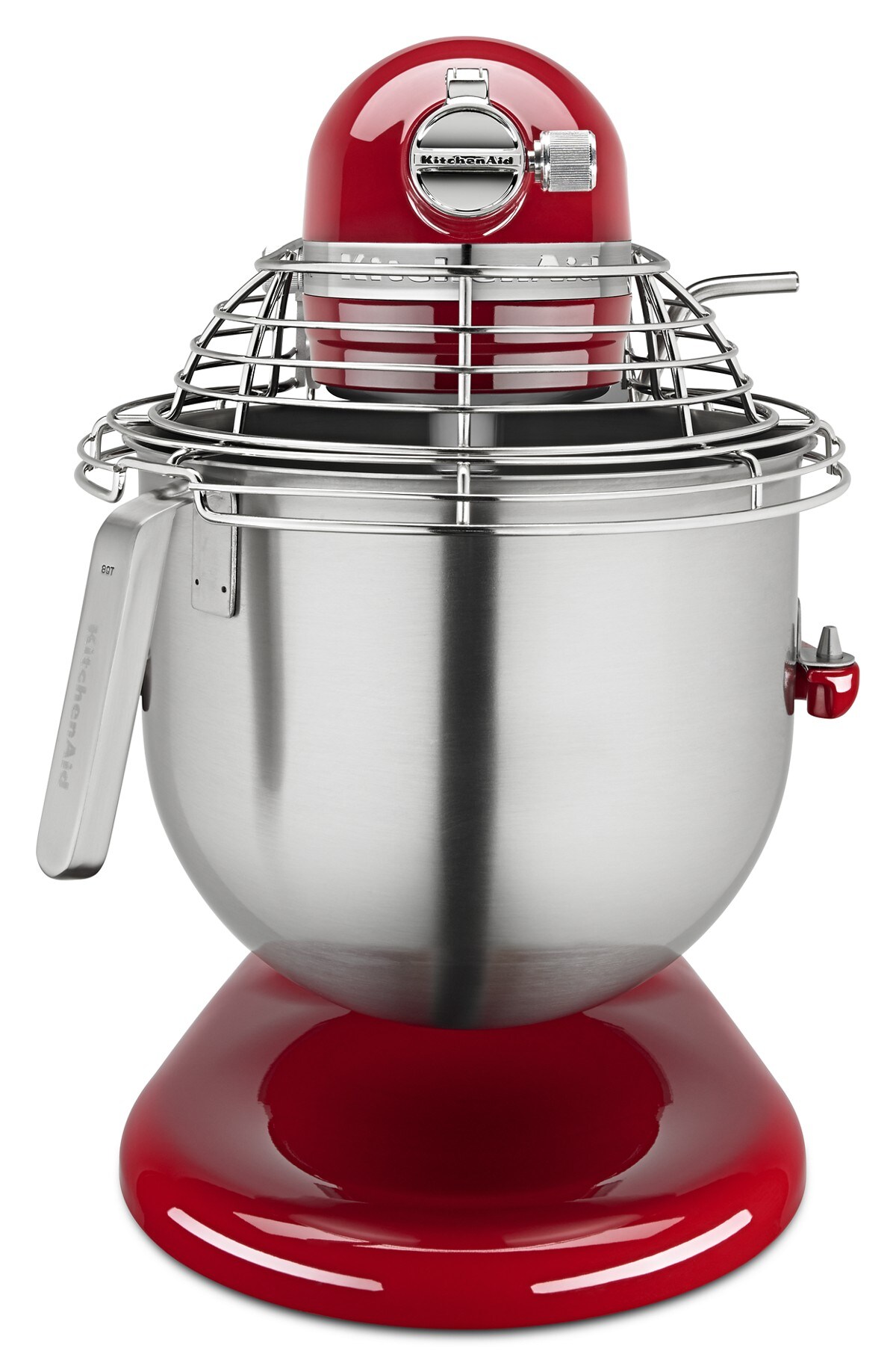 NSF Certified® Commercial Series 8 Quart Bowl-Lift Stand Mixer with Stainless Steel Bowl Guard - Empire Red - Image 3