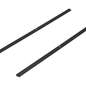 Built-In Oven Side Trim Kit with (2) trim pieces, necessary mounting hardware, and installation instructions - Black