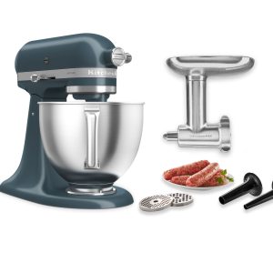 Artisan® 5-Qt Mixer with Premium Touchpoints & Metal Food Grinder Attachment - Juniper