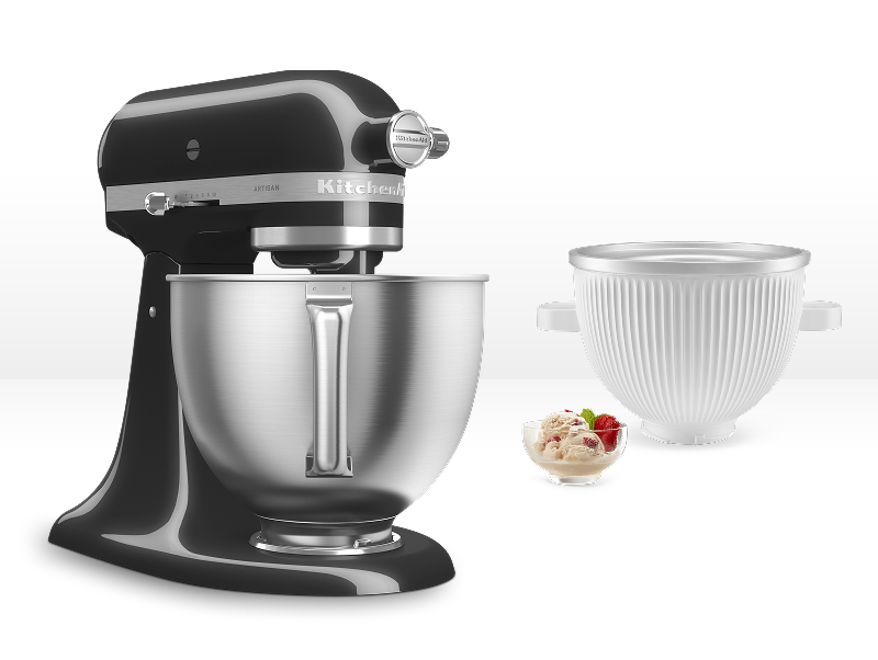 Artisan® 5-Qt Mixer with Premium Touchpoints & Ice Cream Maker Attachment - Onyx Black