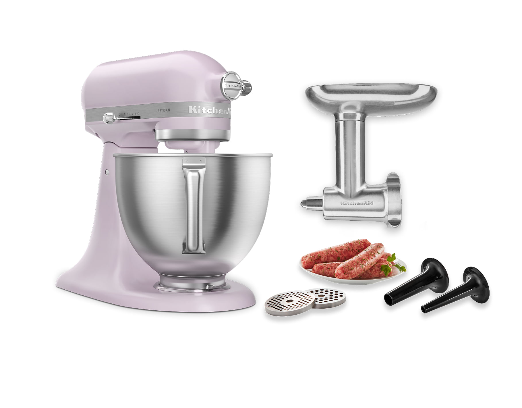 Artisan® 5-Qt Mixer with Premium Touchpoints & Metal Food Grinder Attachment